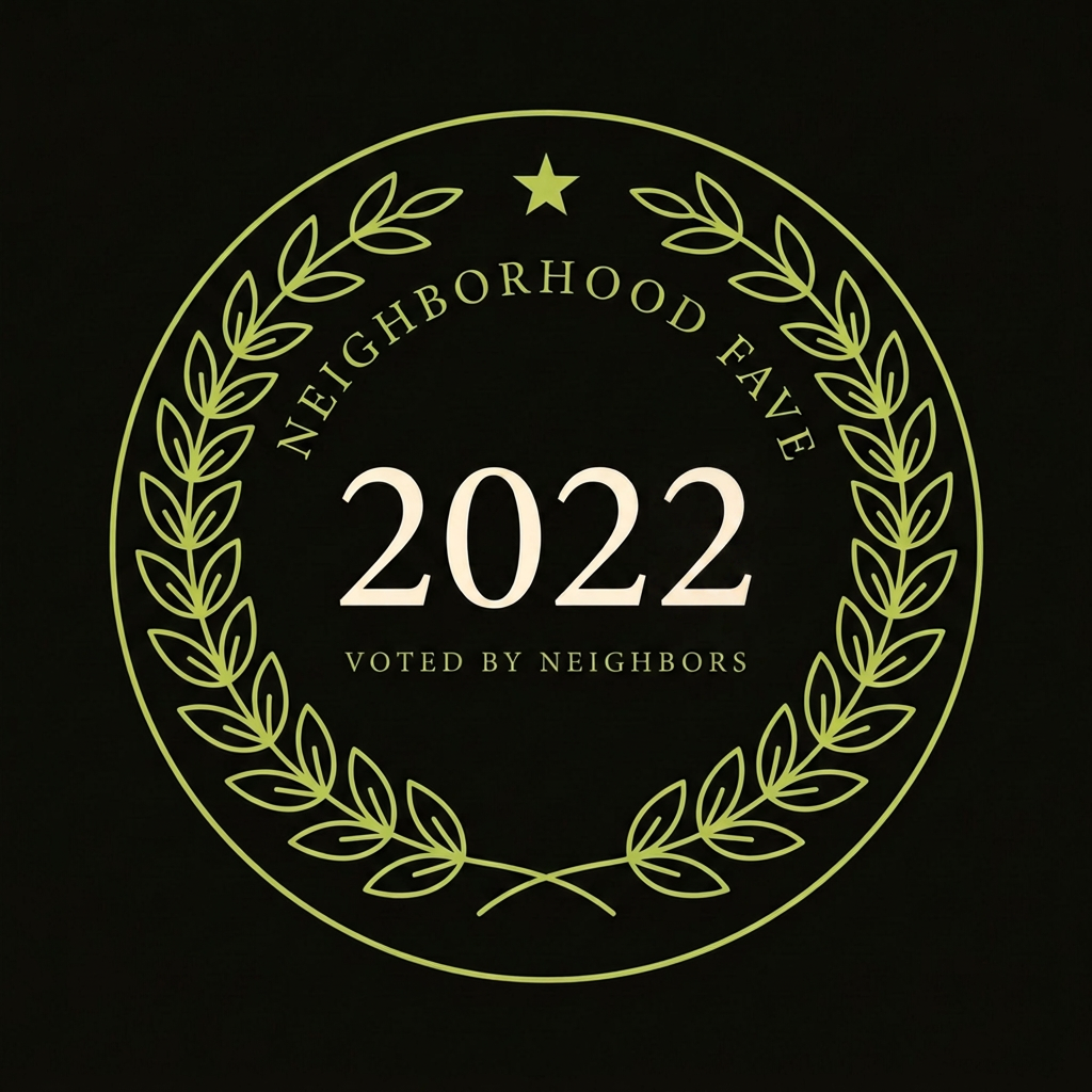 Nextdoor Neighborhood Fave 2022 award badge
