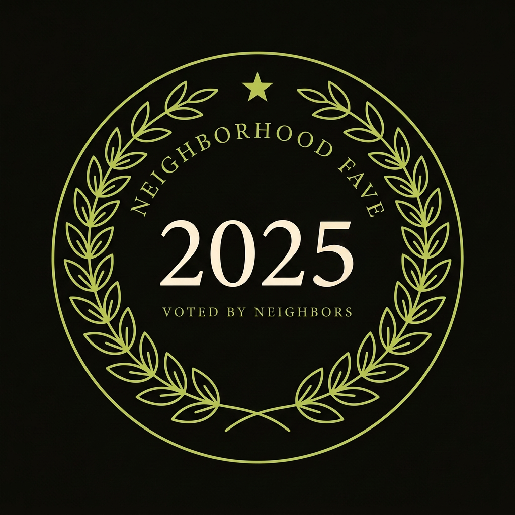 Nextdoor Neighborhood Fave 2025 award badge
